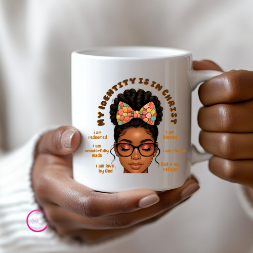 My Identity is in Christ Mug – UV DTF Decal