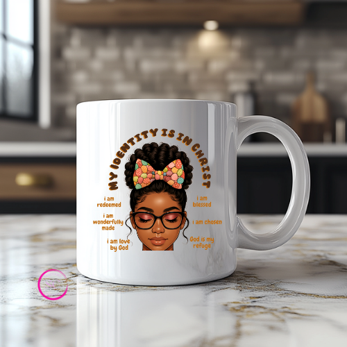 My Identity is in Christ Mug – UV DTF Decal