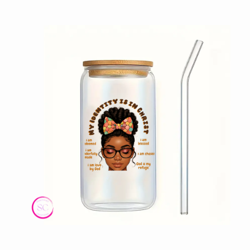 My Identity is in Christ Sipper Cup – UV DTF Decal