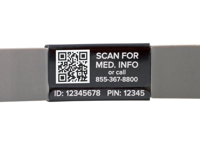 MyID Flex Nylon Medical ID Bracelet Red