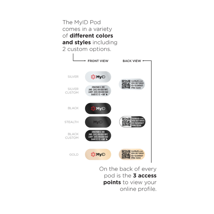 MyID Pod Medical ID