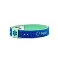 MyID Sport Medical ID Bracelet Navy/Turquoise