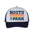 Navy Sunset Foam Trucker Rope Hat