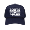 Navy & White Sunset Trucker Rope Hat