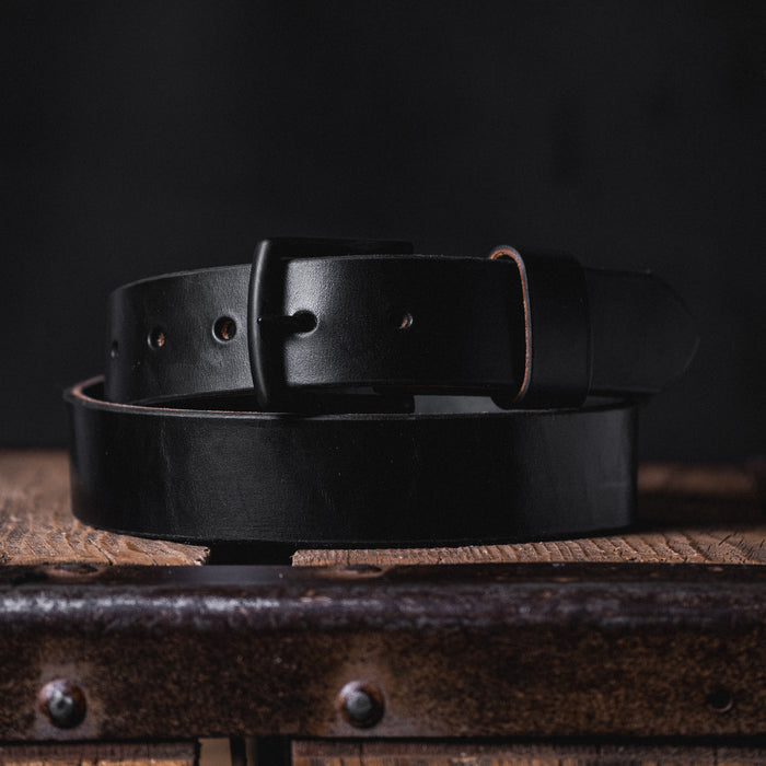 NEW | Blackout Heavy Duty Work Belt - 13-15oz Black Double Stuffed