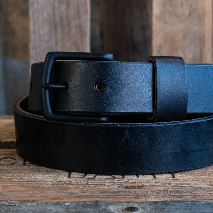 NEW | Blackout Heavy Duty Work Belt - 13-15oz Black Double Stuffed