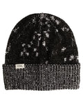 Notch Beanie - Black Marl