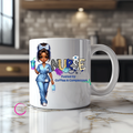 Nurse Fueled by Coffee & Compassion - Ceramic Mug with UV DTF Decal