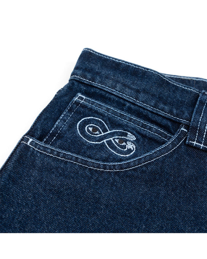 Og Dinim Stitch Jeans - Blue Denim