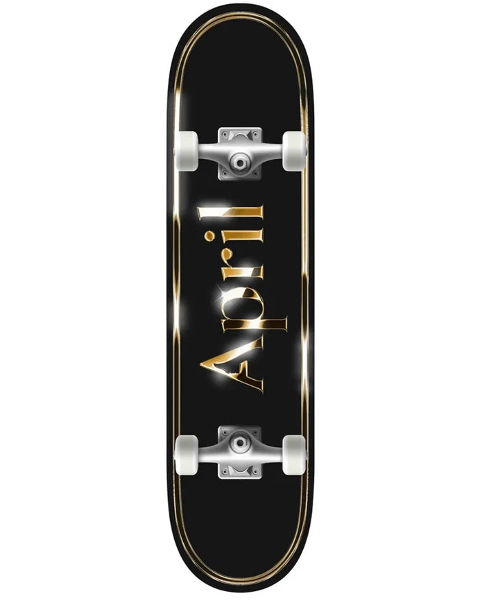 Og Logo Golden Complete Skateboard - Black