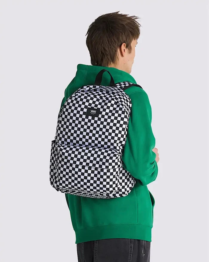 Old Skool Check Backpack - Black/Charcoal