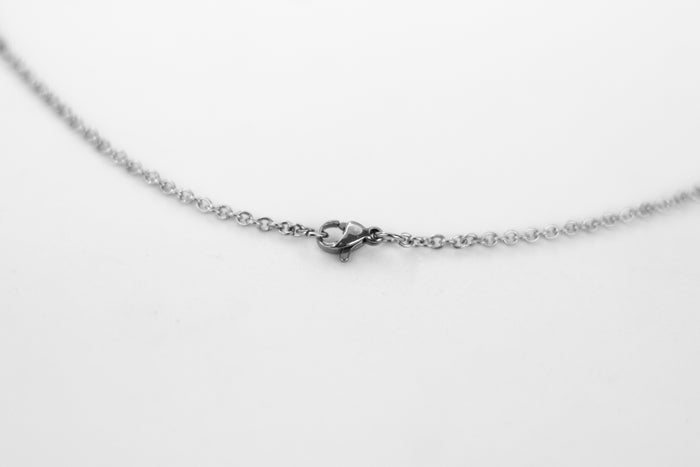 Om necklace for men, silver Yoga necklace for him