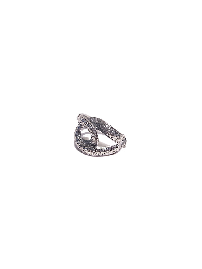 Open your eyes Silver ear cuff