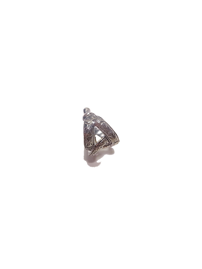 Open your eyes Silver ear cuff