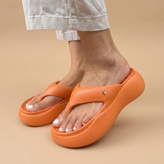 Orange Candy Thong Slides