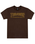 Outlined T-Shirt - Dark Chocolate