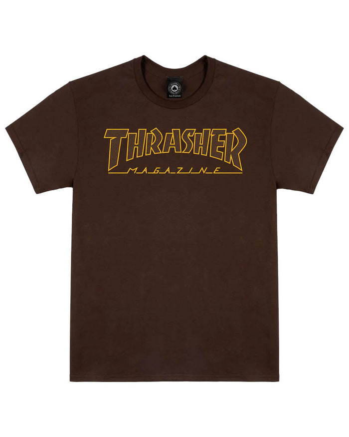 Outlined T-Shirt - Dark Chocolate