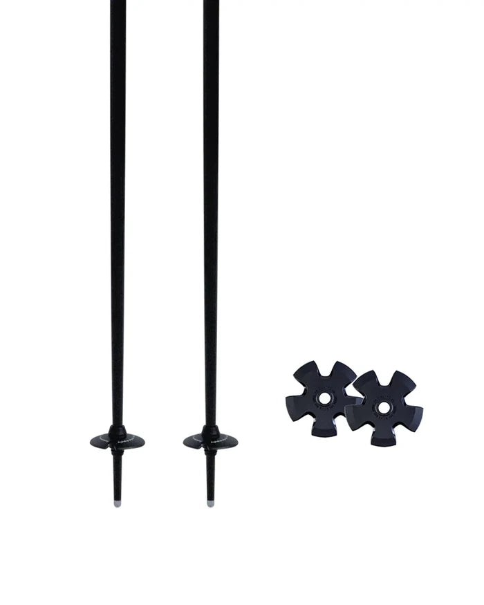 Paintbrush Ski Poles - Black