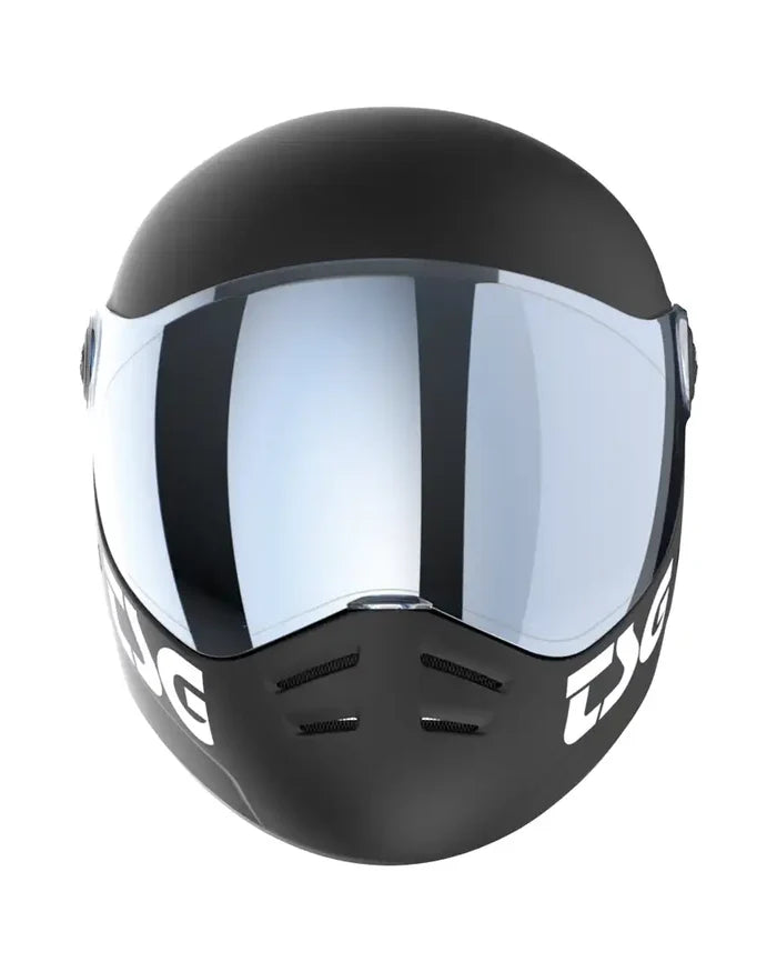 Pass 2.0 + (Bonus Visor) Downhill Skate Helmet - Satin Black
