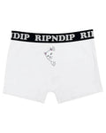 Peek A Nermal Boxer Shorts - White