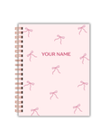 Personalized Bow Journal – Custom Name Notebook