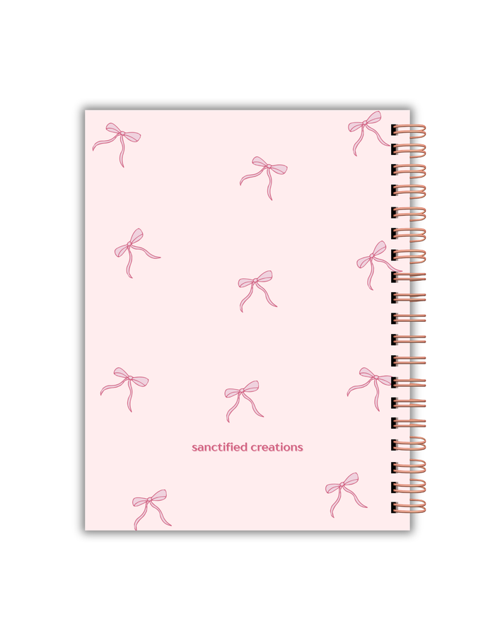 Personalized Bow Journal – Custom Name Notebook