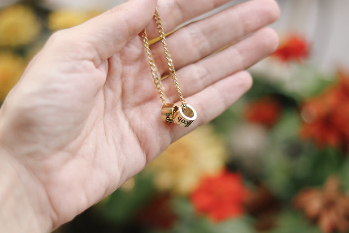 Personalized gift, Name Necklace For Men, Men's Initial Necklace, Stainless Steel Chain, Gold Necklace, Custom Mens Jewelry, Gift For Dad