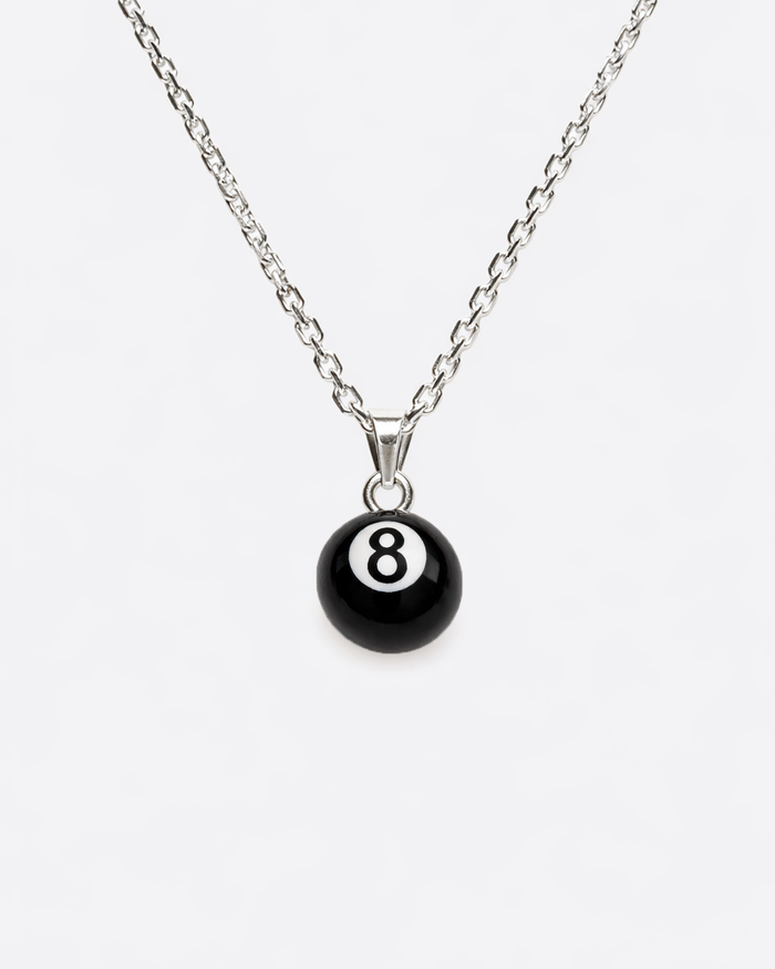 Necklace with 8 Pool Ball pendant