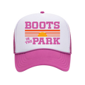 Pink Sunset Foam Trucker Rope Hat