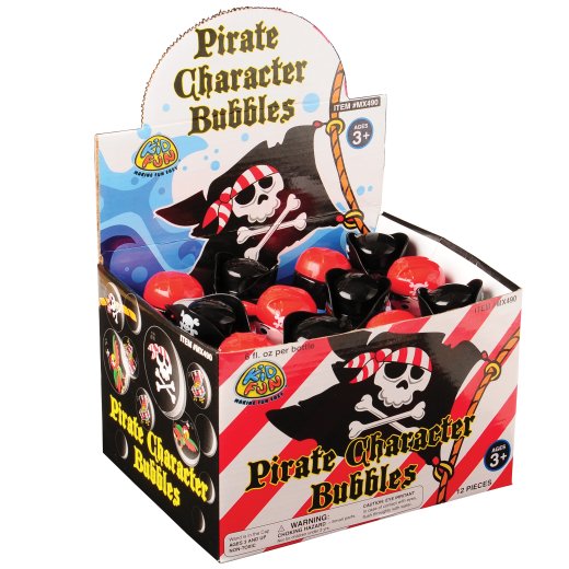 Pirate Mini Bubbles – Classroom Rewards & Outdoor Fun, Set of 12