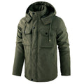 Plus Size Workwear Thermal Hooded Cotton Coat Jacket