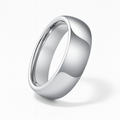 Polished tungsten ring with smooth rounded profile and mirror finish