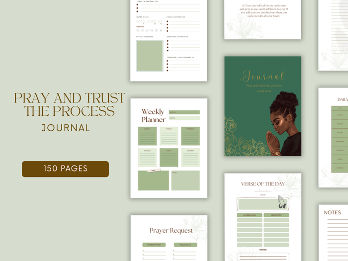 PRAY AND TRUST THE PROCESS Journal