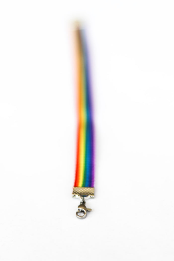 Pride ankle bracelet rainbow colors pride flag strap ankle bracelet