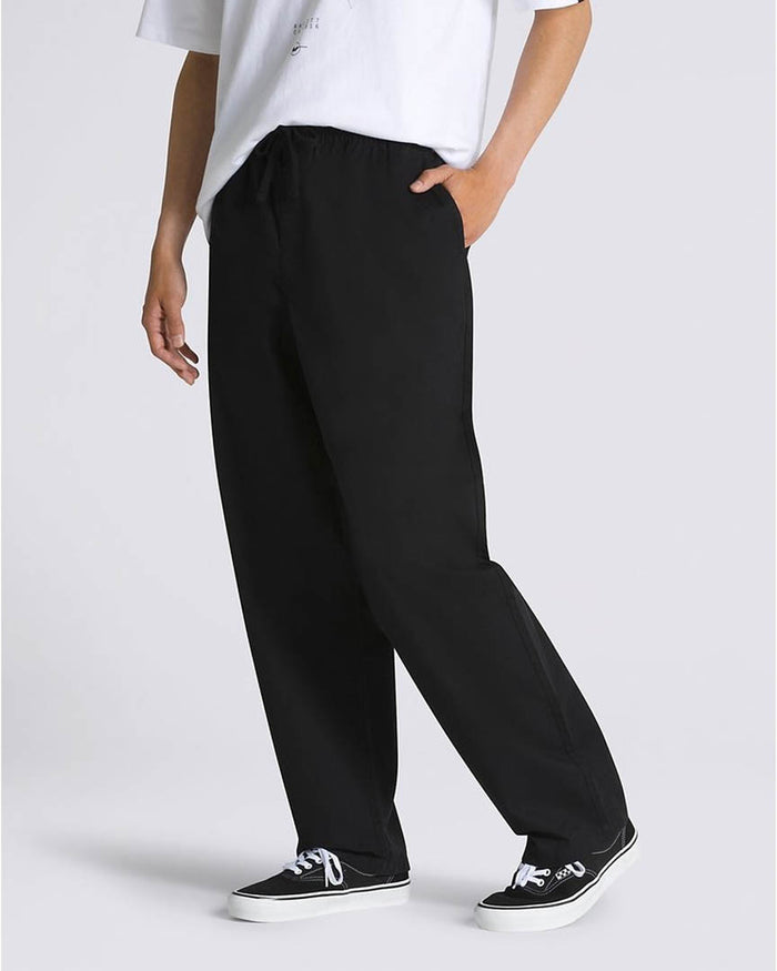 Range Baggy Tapered Elastic Waist  Pants - Black