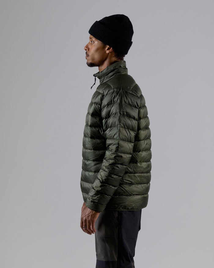 Re-up Down Recycled Puffy Jacket Hoodie - Pine Green