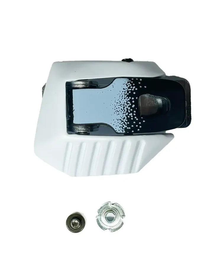 Revolver Lower Left Buckle - White