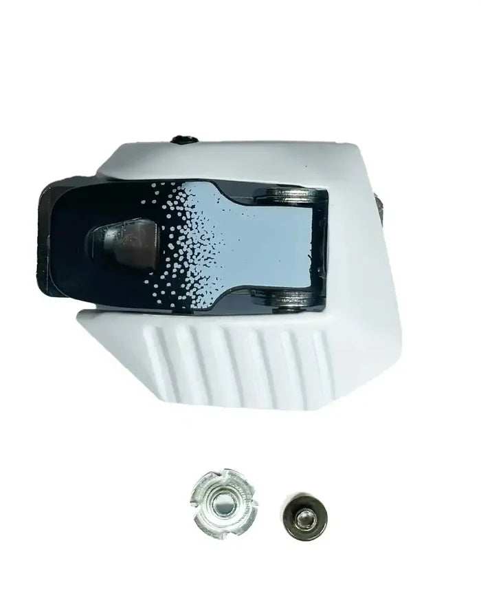 Revolver Lower Right Buckle - White