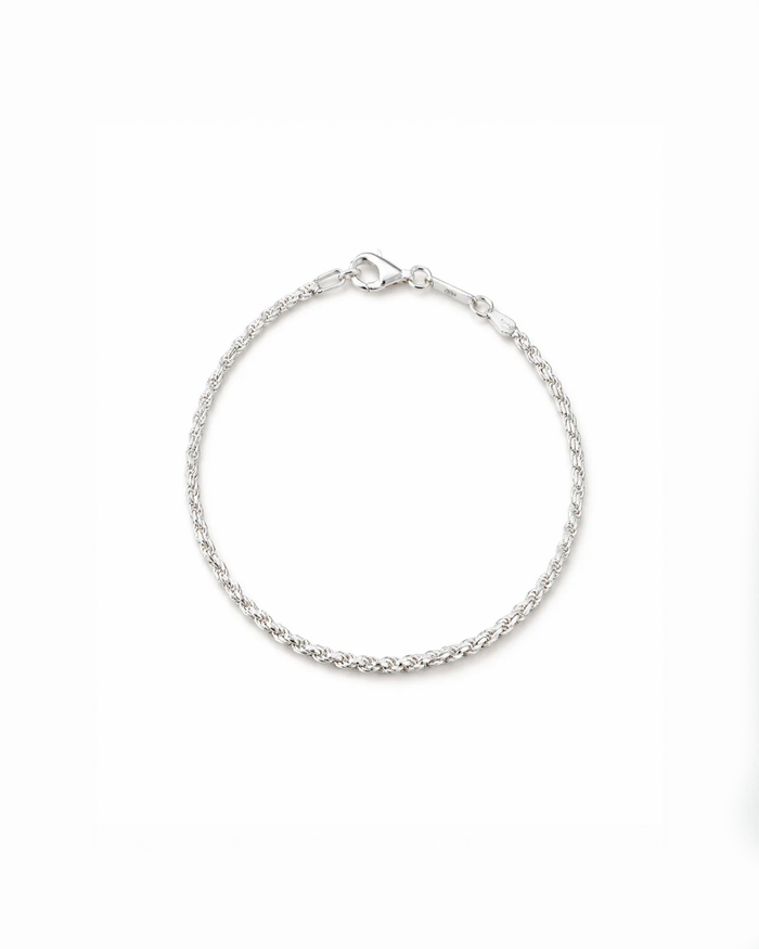 Rope Bracelet 925 Sterling Silber | Elegantes Silber Armband