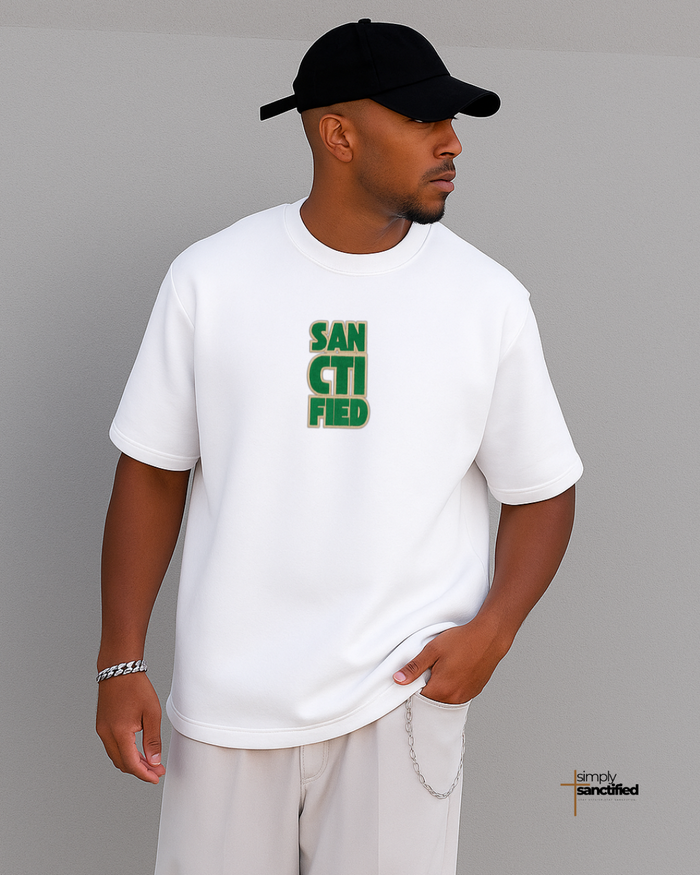 “Sanctified T-Shirt" – Embroidery Look Edition