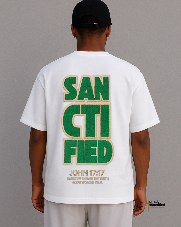 “Sanctified T-Shirt" – Embroidery Look Edition