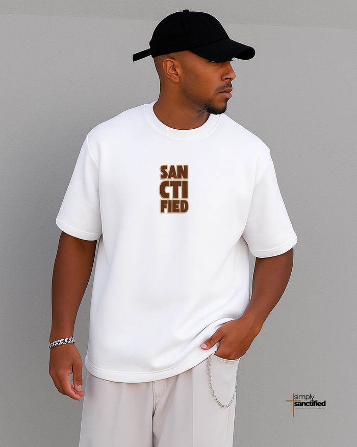 “Sanctified T-Shirt" – Embroidery Look Edition