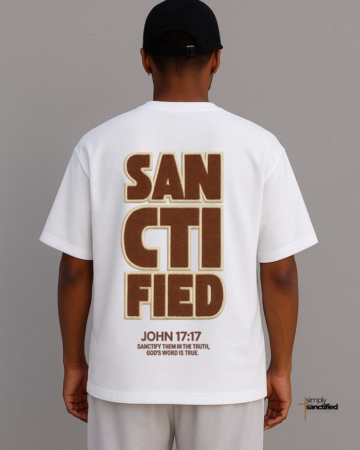 “Sanctified T-Shirt" – Embroidery Look Edition
