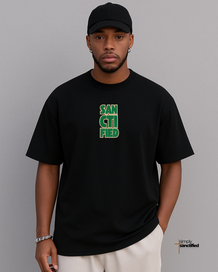 “Sanctified T-Shirt" – Embroidery Look Edition
