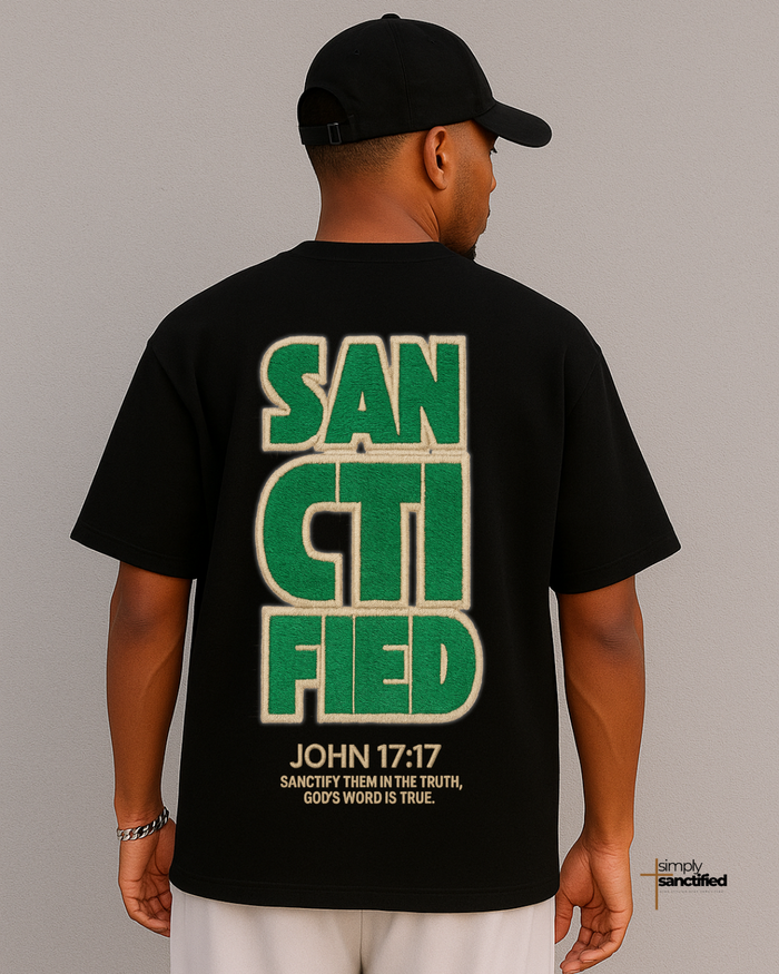 “Sanctified T-Shirt" – Embroidery Look Edition
