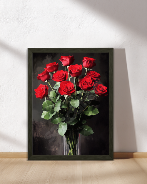 "Scarlet Serenity" – Wall Art