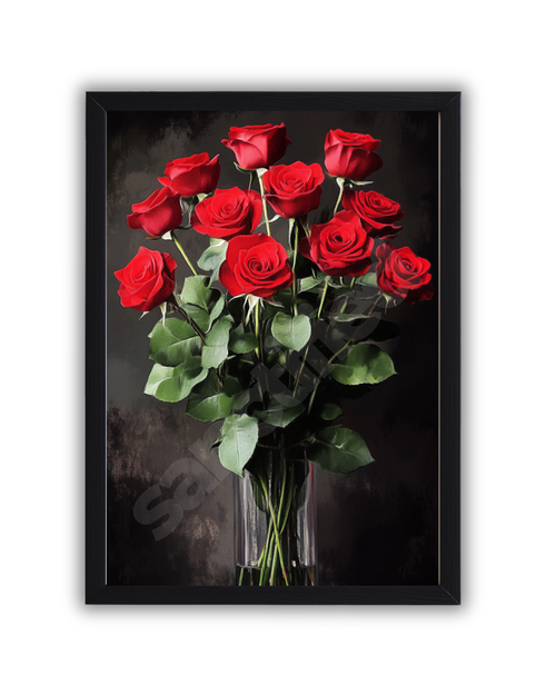 "Scarlet Serenity" – Wall Art