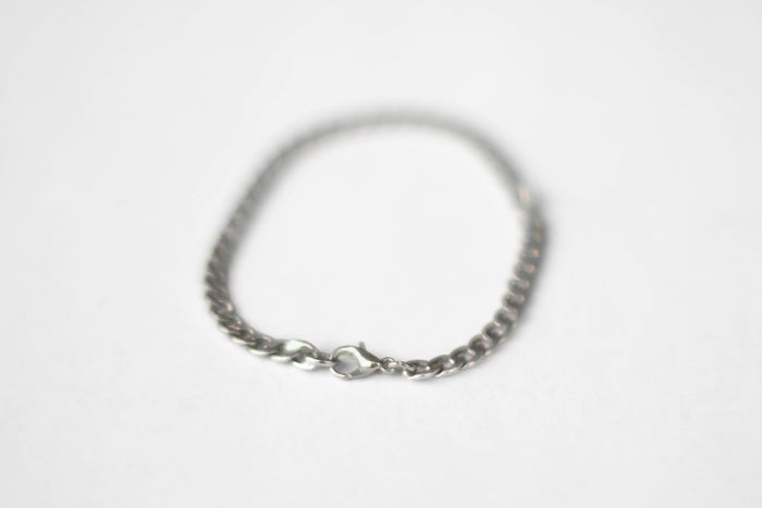 Silver chain bracelet for men, gift for him, Valentine's day gift