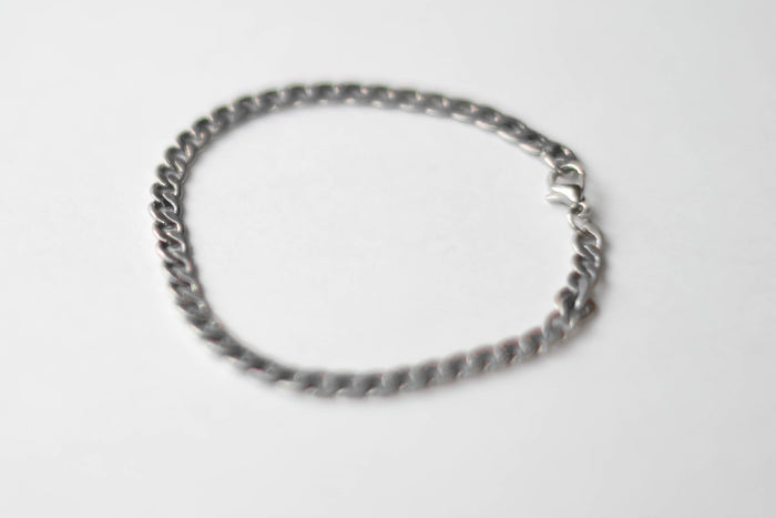 Silver chain bracelet for men, gift for him, Valentine's day gift