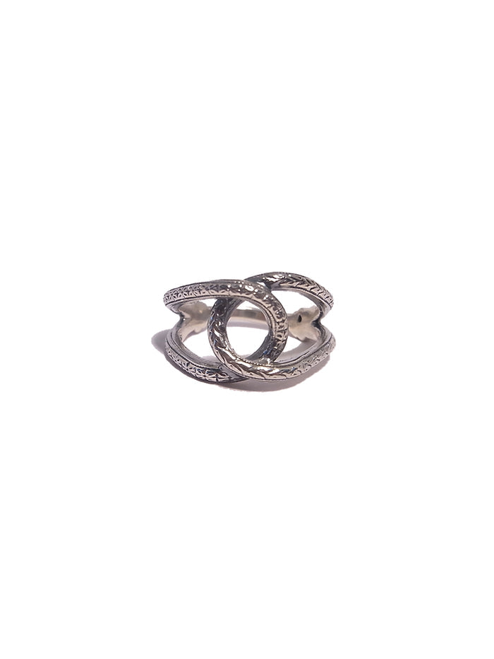 Silver eye ring